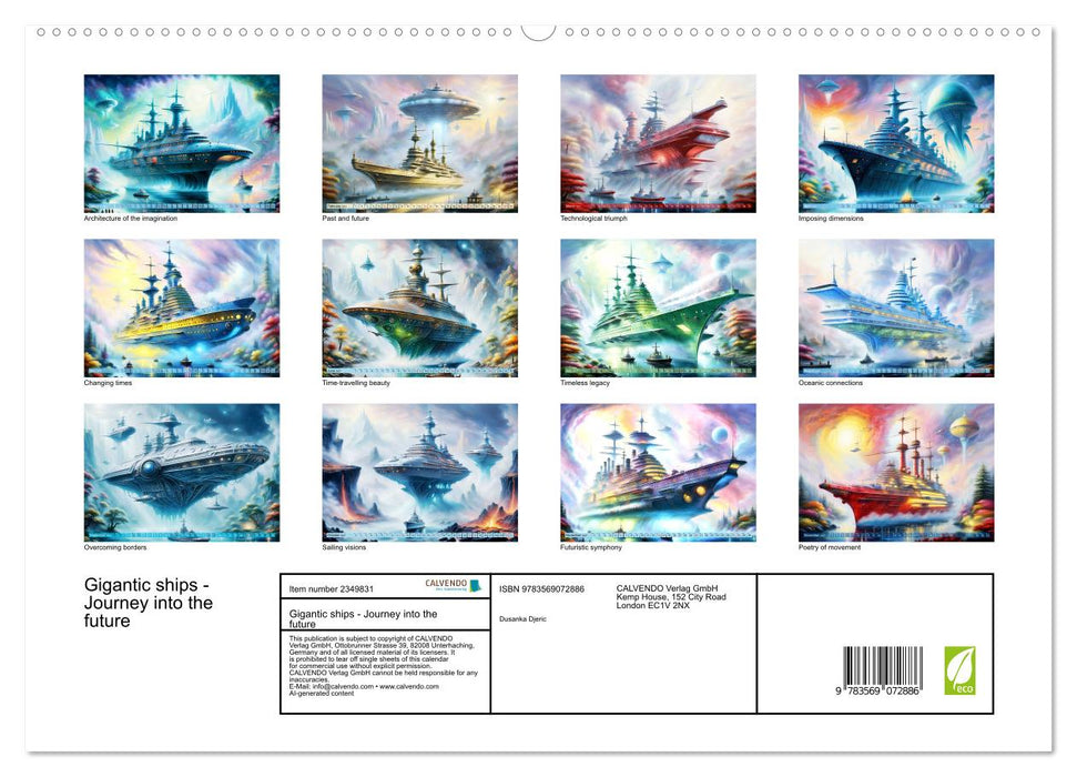 Gigantic ships - Journey into the future (CALVENDO Premium-Calendar 2027)