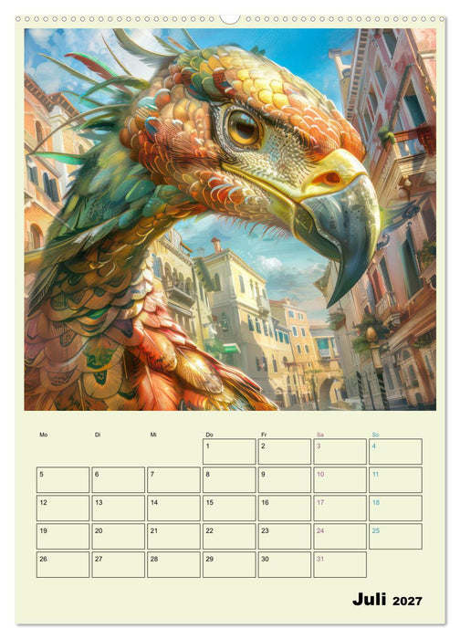 Hybrid Tiere zum Schmunzeln - Planer (CALVENDO Premium Wandkalender 2027)