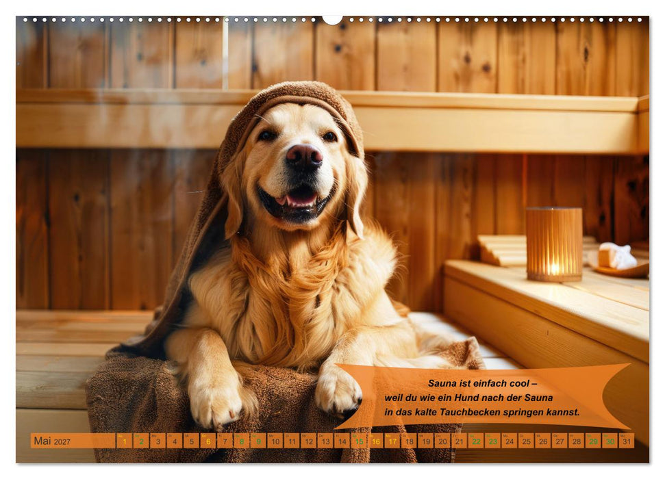 Tierisch lustige Saunafreunde (CALVENDO Premium Wandkalender 2027)