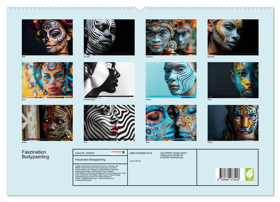 Faszination Bodypainting (CALVENDO Premium Wandkalender 2027)
