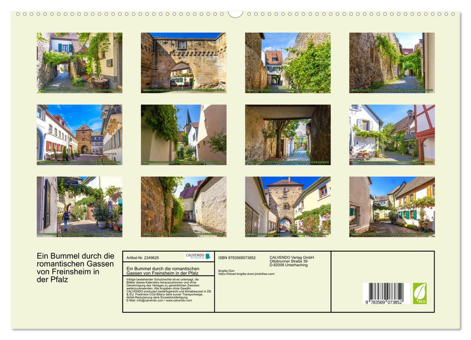 Ein Bummel durch die romantischen Gassen von Freinsheim in der Pfalz (CALVENDO Premium Wandkalender 2027)