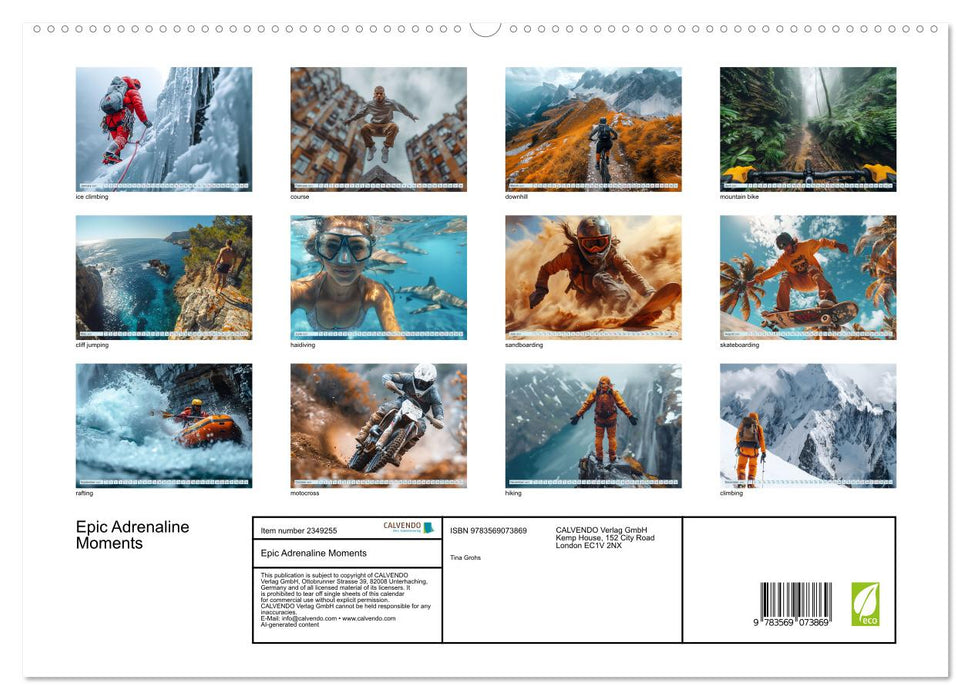 Epic Adrenaline Moments (CALVENDO Premium-Calendar 2027)