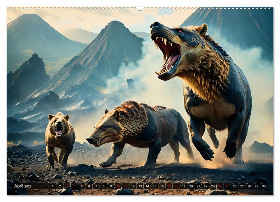 Urzeittiere - Zeitreise in eine vergangene Welt (CALVENDO Premium Wandkalender 2027)