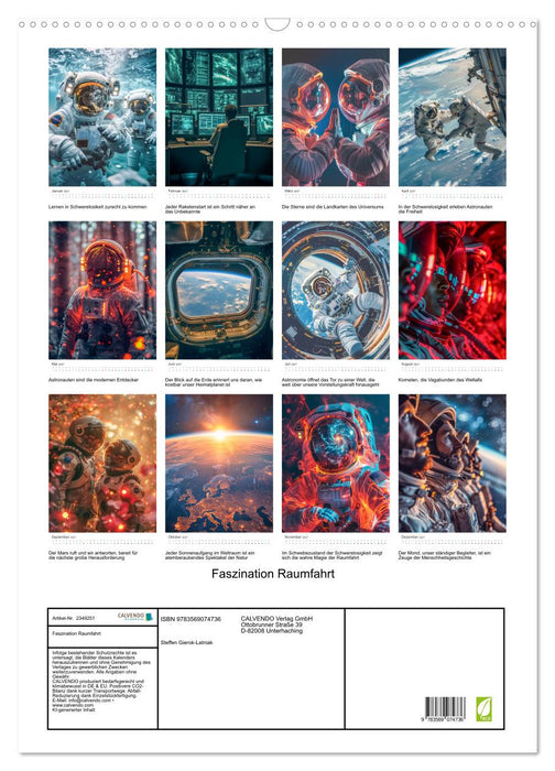 Faszination Raumfahrt (CALVENDO Wandkalender 2027)