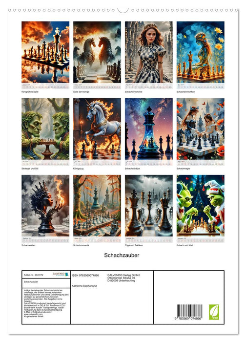 Schachzauber (CALVENDO Premium Wandkalender 2027)