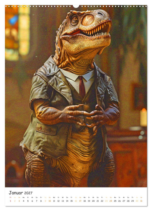 Tyrannosaurus Rex - Kleine Arme, große Abenteuer (CALVENDO Wandkalender 2027)