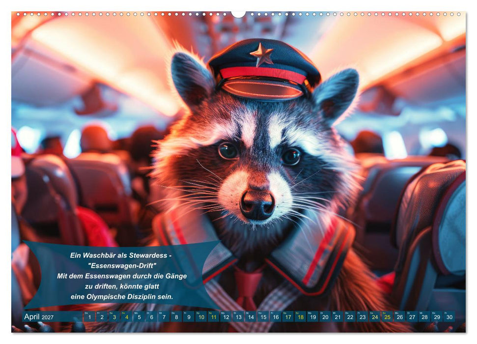 Tierisch lustige Stewardessen (CALVENDO Wandkalender 2027)