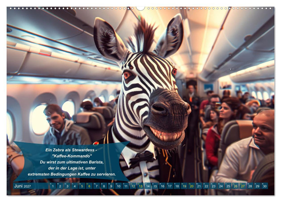Tierisch lustige Stewardessen (CALVENDO Wandkalender 2027)