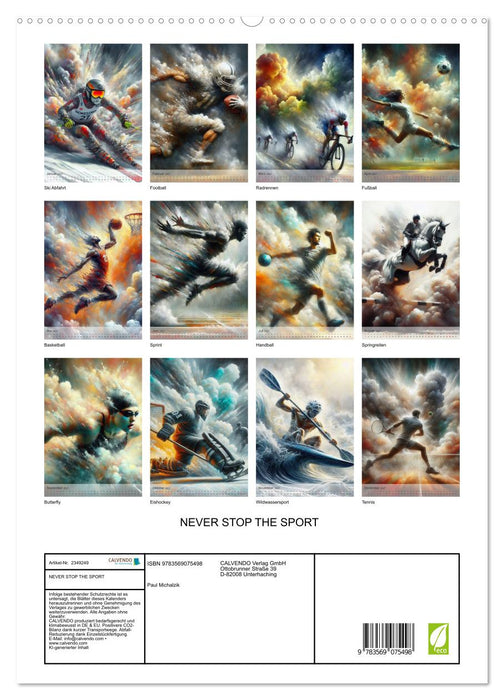 NEVER STOP THE SPORT (CALVENDO Premium Wandkalender 2027)