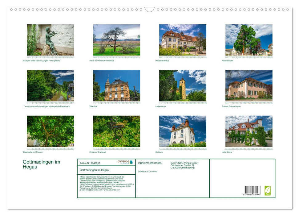 Gottmadingen im Hegau (CALVENDO Wandkalender 2027)