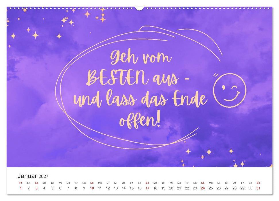 Lass Freude dein Kompass sein (CALVENDO Wandkalender 2027)