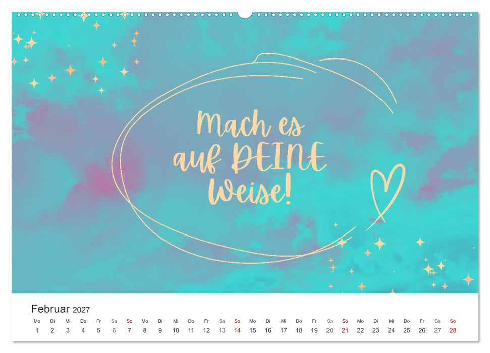 Lass Freude dein Kompass sein (CALVENDO Wandkalender 2027)