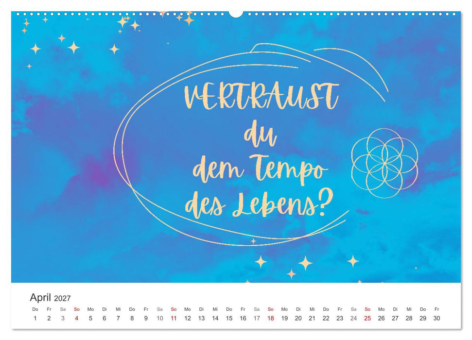 Lass Freude dein Kompass sein (CALVENDO Wandkalender 2027)