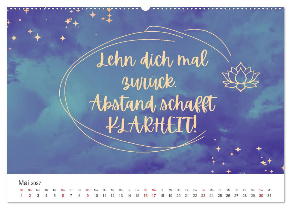 Lass Freude dein Kompass sein (CALVENDO Wandkalender 2027)