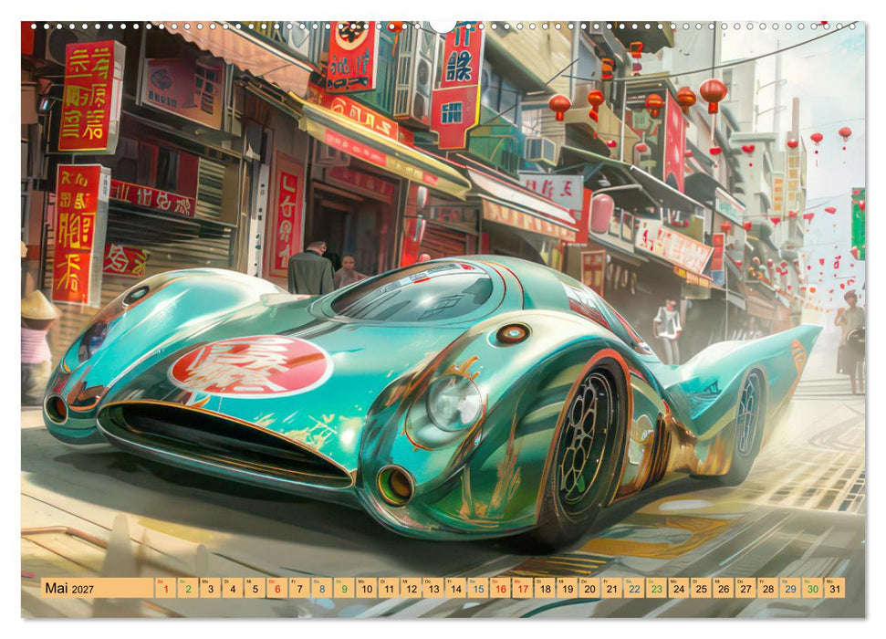 Futuristische Boliden - Asiatisch inspiriert (CALVENDO Wandkalender 2027)