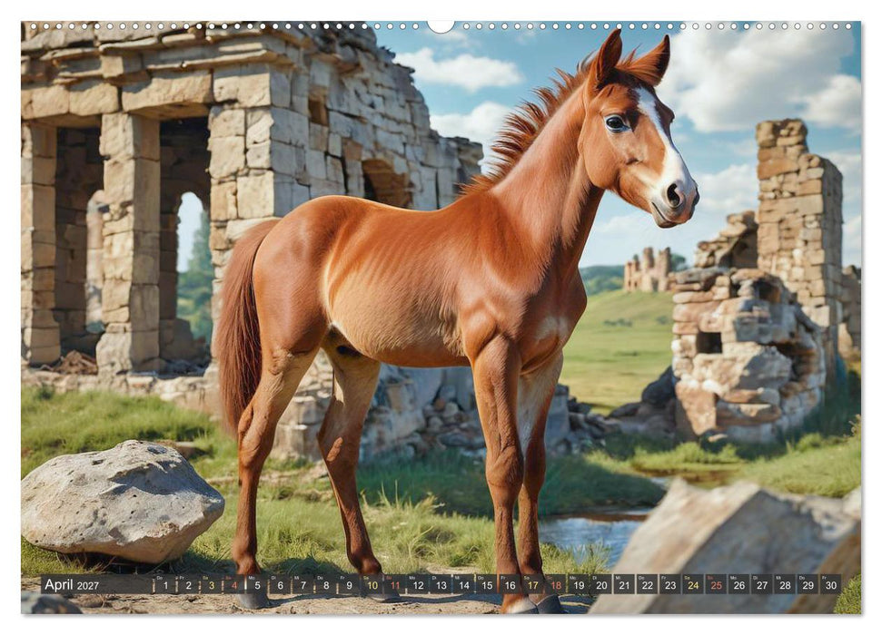 Schöne wilde Mustangs (CALVENDO Premium Wandkalender 2027)