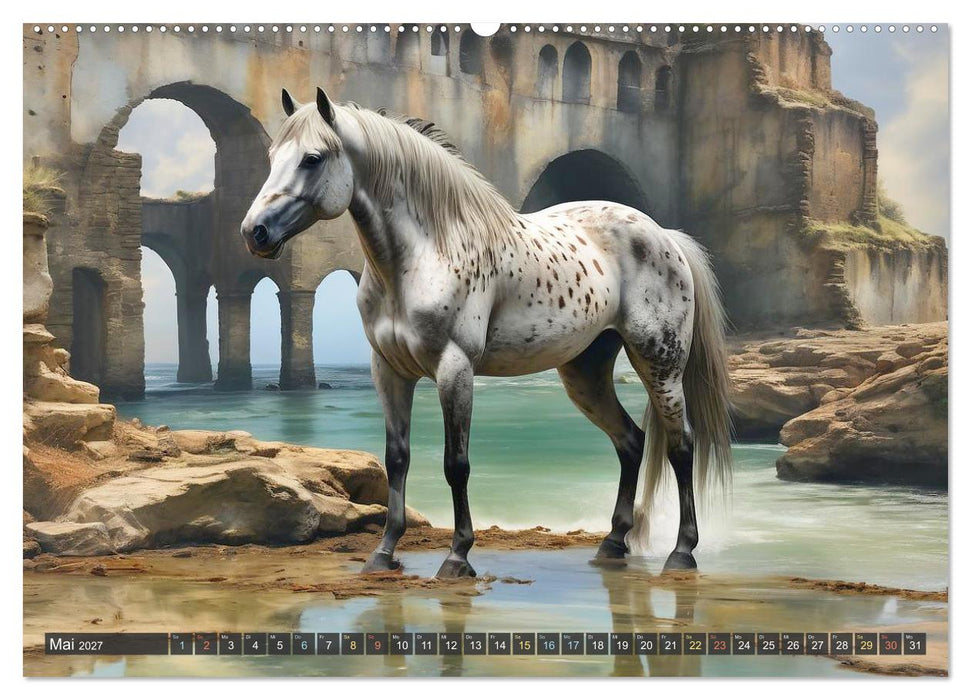 Schöne wilde Mustangs (CALVENDO Premium Wandkalender 2027)