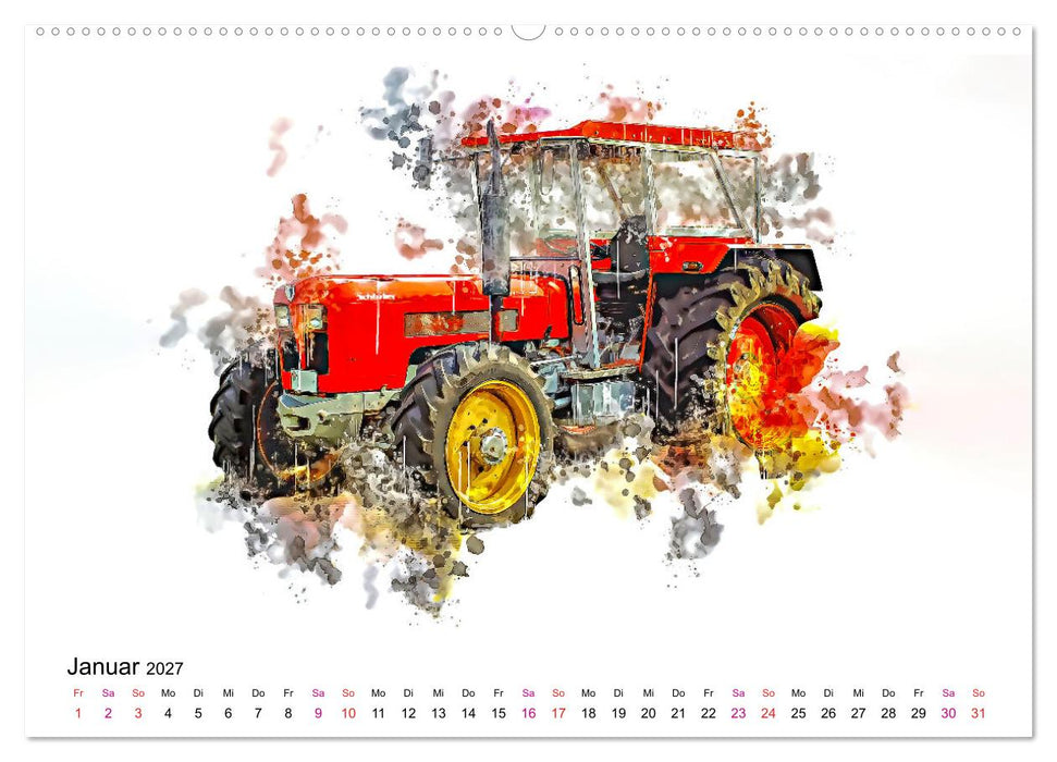 Traktoren Oldtimer Legenden (CALVENDO Premium Wandkalender 2027)