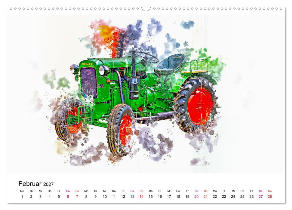 Traktoren Oldtimer Legenden (CALVENDO Premium Wandkalender 2027)