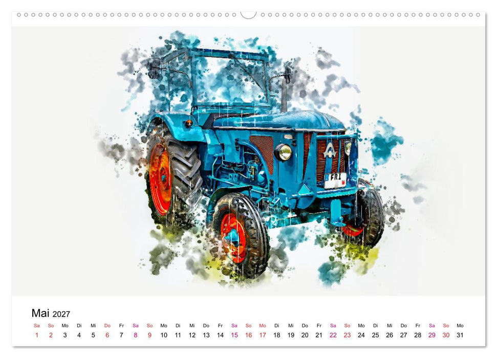 Traktoren Oldtimer Legenden (CALVENDO Premium Wandkalender 2027)