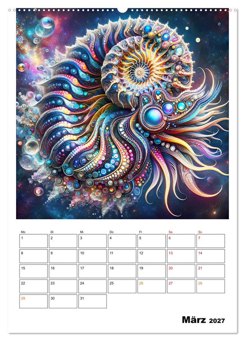 Mystische Nautilus (CALVENDO Premium Wandkalender 2027)