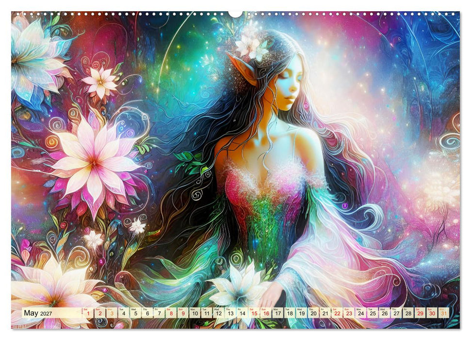 The flower elves Enchanting harmony (CALVENDO Monthly Calendar 2027)