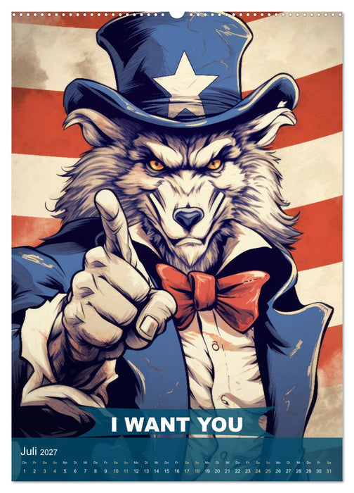 I want you im tierischen Design (CALVENDO Premium Wandkalender 2027)