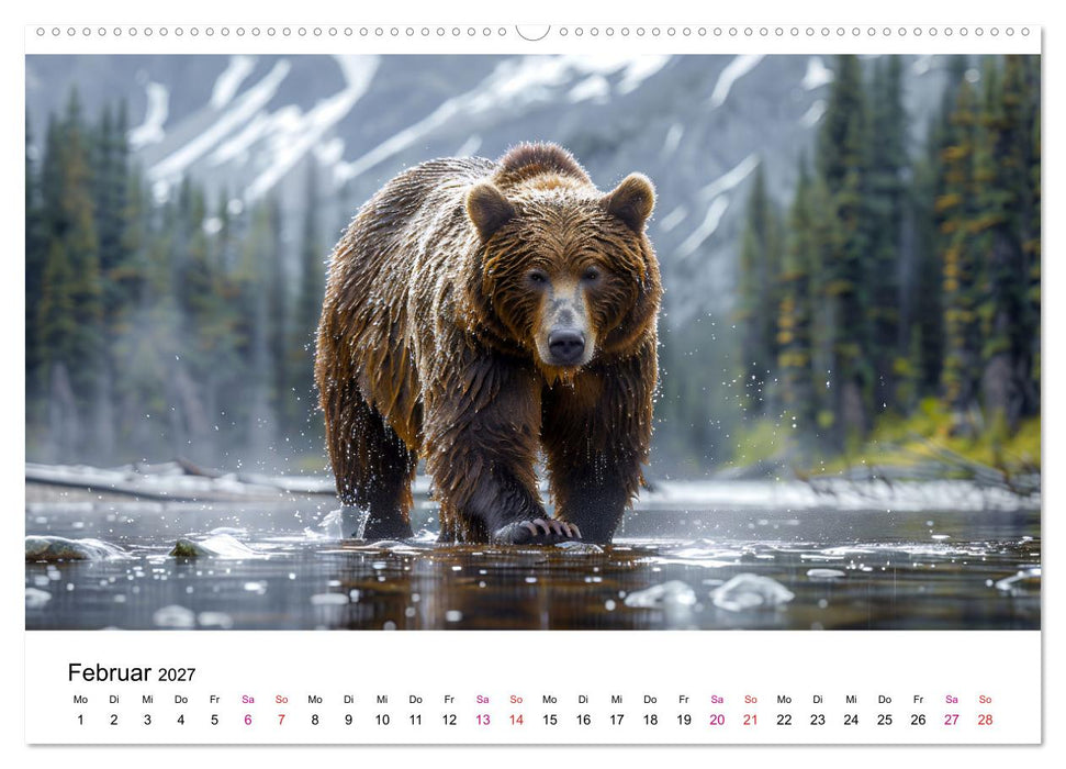 Bären - gefährlich nett (CALVENDO Wandkalender 2027)