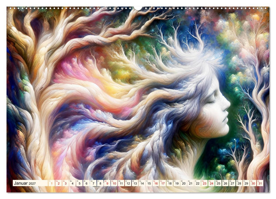 Lebendige Natur - Mystische Baumgeister (CALVENDO Wandkalender 2027)