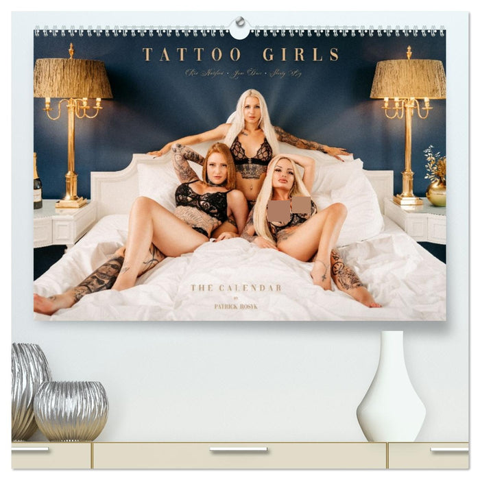 Tattoo Girls - Jane Davi, Red.Natified, Shorty BIG (CALVENDO Premium Wandkalender 2027)