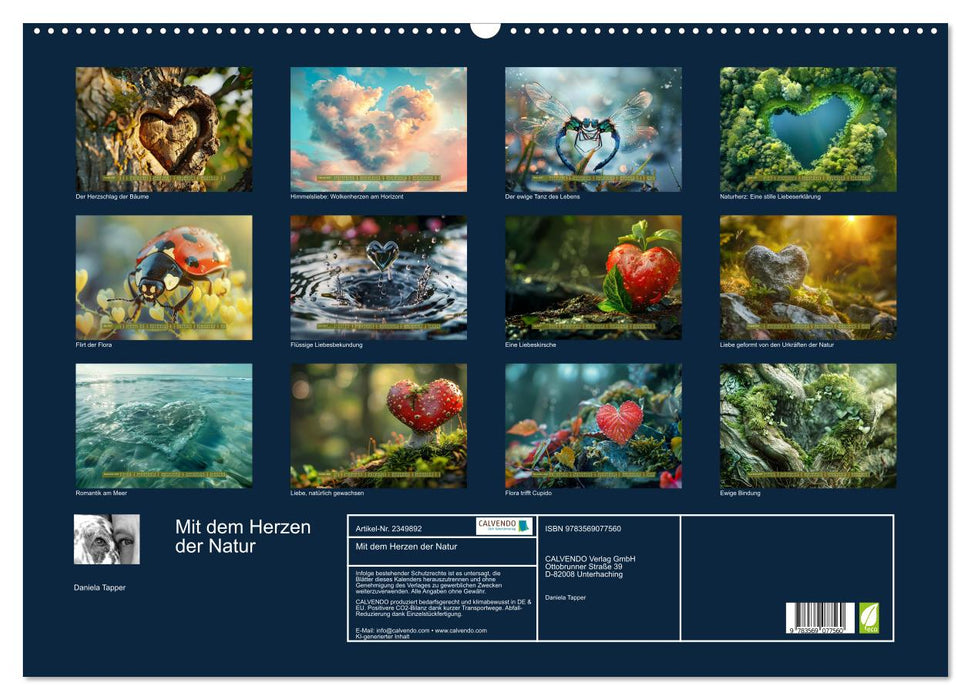 Mit dem Herzen der Natur (CALVENDO Wandkalender 2027)