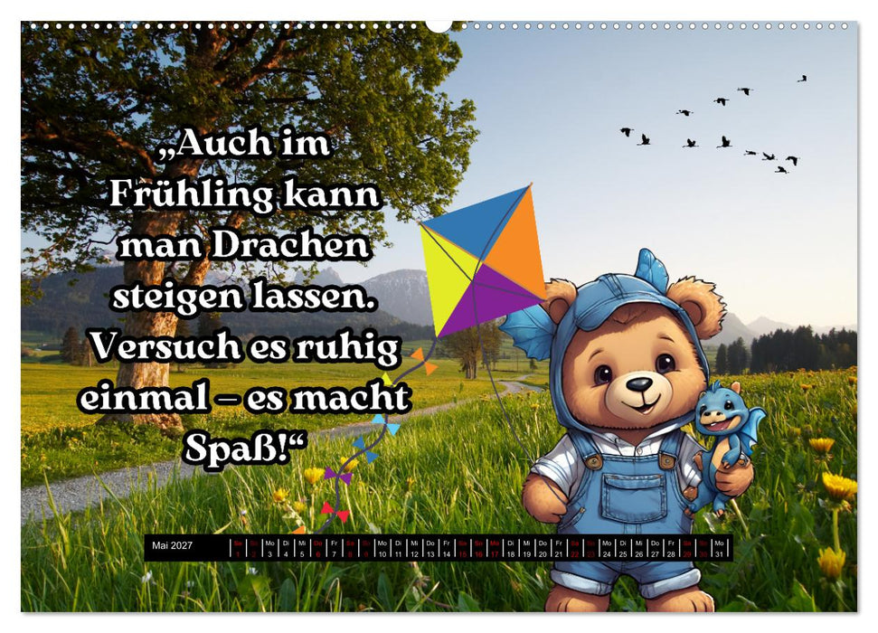 Flynn und seine aufregende Reise durch das Jahr (CALVENDO Premium Wandkalender 2027)