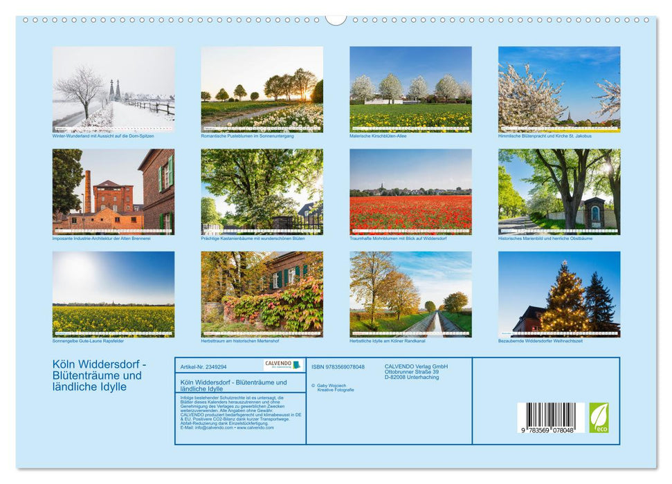 Köln Widdersdorf - Blütenträume und ländliche Idylle (CALVENDO Premium Wandkalender 2027)