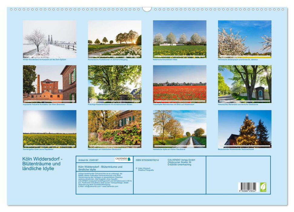 Köln Widdersdorf - Blütenträume und ländliche Idylle (CALVENDO Wandkalender 2027)