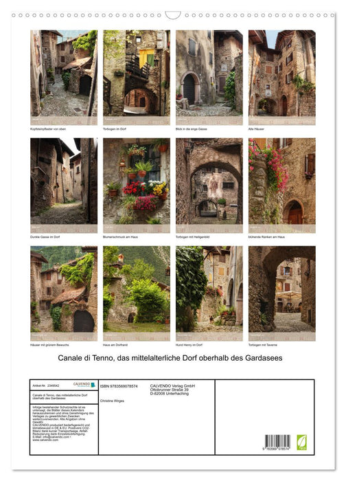 Canale di Tenno, das mittelalterliche Dorf oberhalb des Gardasees (CALVENDO Wandkalender 2027)