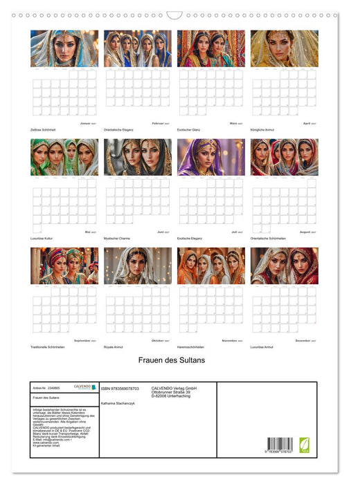 Frauen des Sultans (CALVENDO Wandkalender 2027)