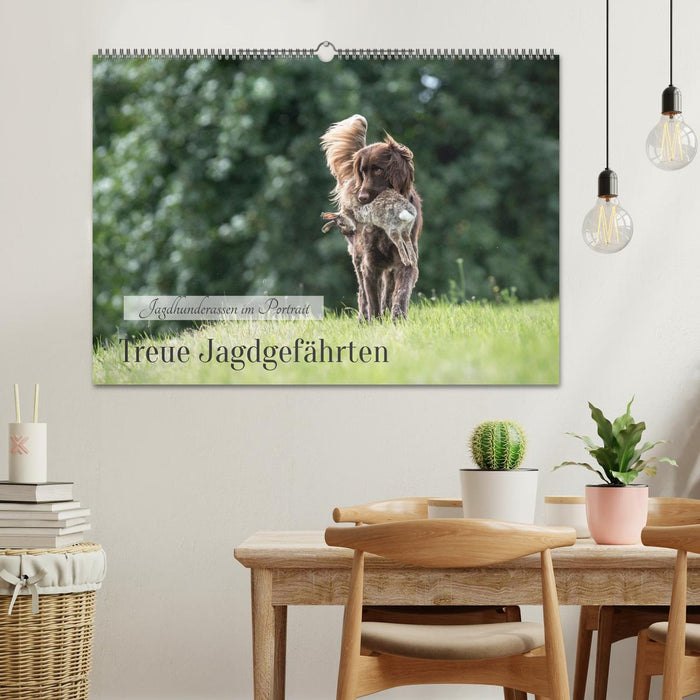 Treue Jagdgefährten - Jagdhunderassen im Portrait (CALVENDO Wandkalender 2027)