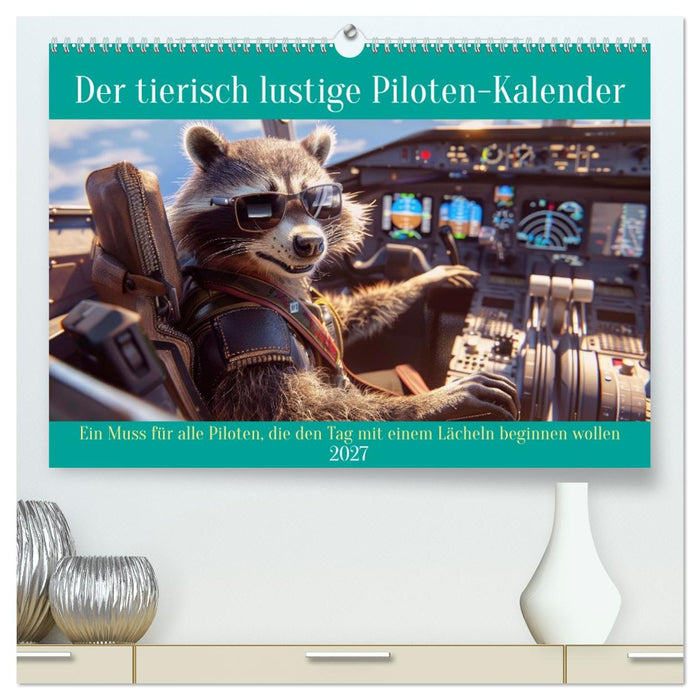 Der tierisch lustige Piloten-Kalender (CALVENDO Premium Wandkalender 2027)