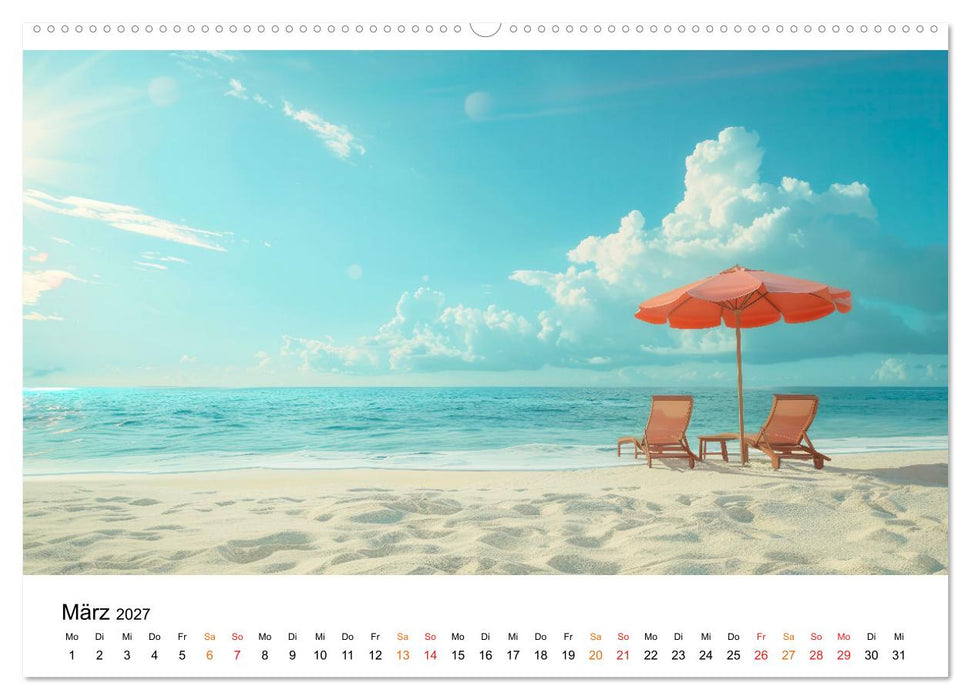 Maritim pur - Strandträume (CALVENDO Premium Wandkalender 2027)