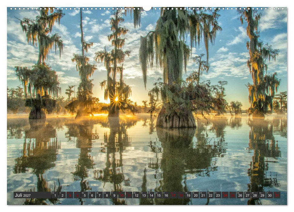 Natur Paradies Mississippi Delta (CALVENDO Premium Wandkalender 2027)