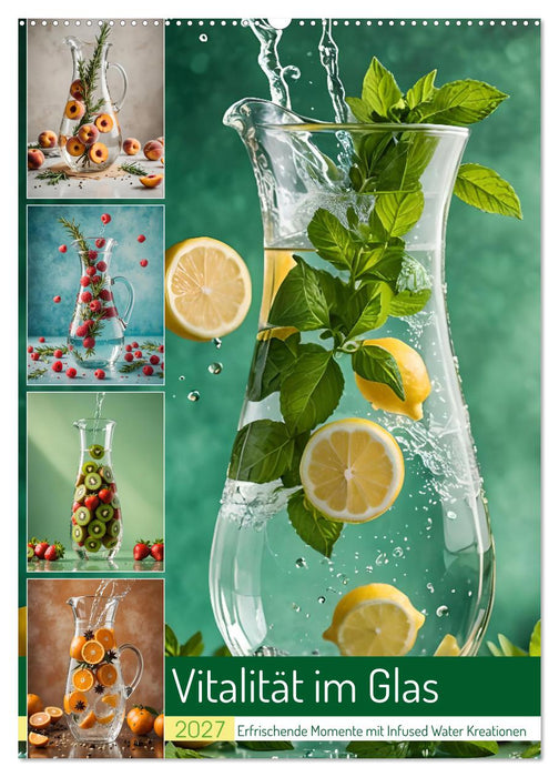 Vitalität im Glas - Erfrischende Momente mit Infused Water Kreationen (CALVENDO Wandkalender 2027)