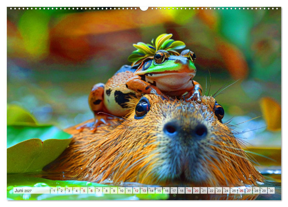 Capybaras im Alltag - Ein Jahr voller Abenteuer (CALVENDO Wandkalender 2027)