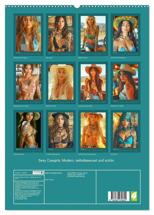Sexy Cowgirls. Modern, selbstbewusst und schön (CALVENDO Premium Wandkalender 2027)