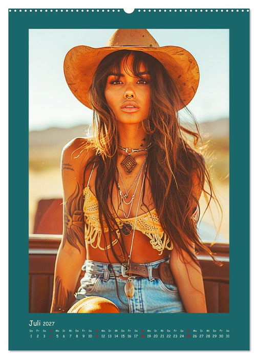 Sexy Cowgirls. Modern, selbstbewusst und schön (CALVENDO Premium Wandkalender 2027)