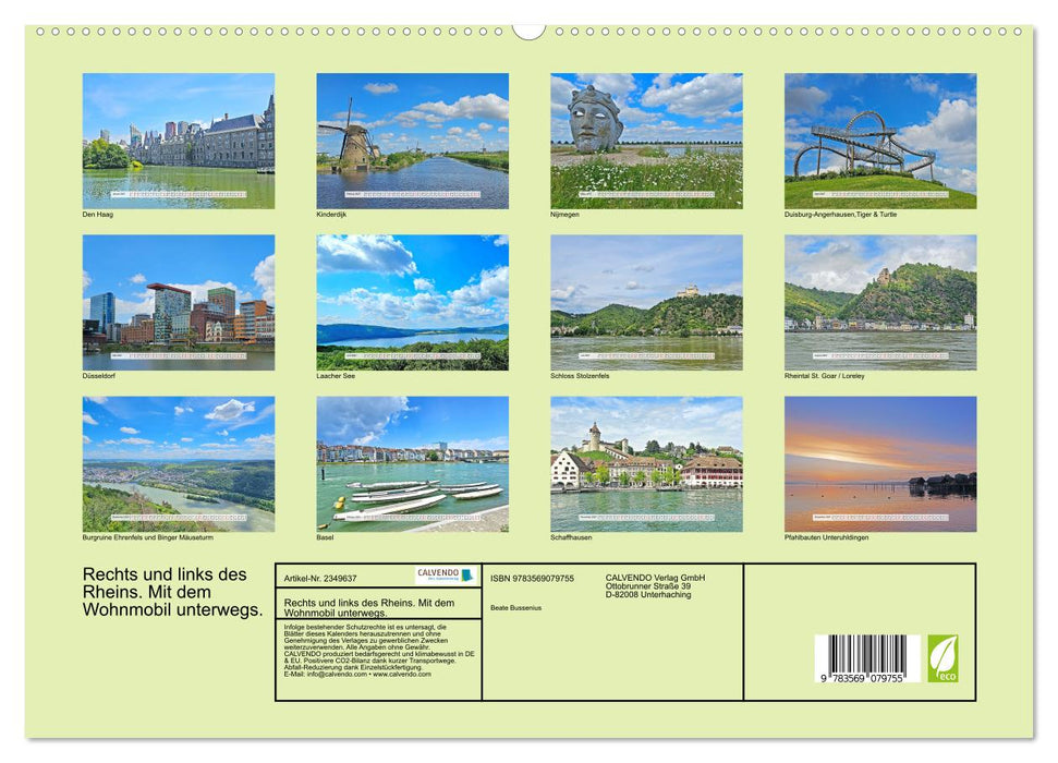 Rechts und links des Rheins. Mit dem Wohnmobil unterwegs. (CALVENDO Premium Wandkalender 2027)