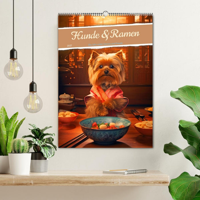 Hunde & Ramen - Ein Jahr voller Genuss und Freude (CALVENDO Wandkalender 2027)