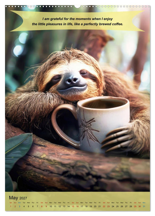 A year of greatfullness with funny animals (CALVENDO Premium-Calendar 2027)