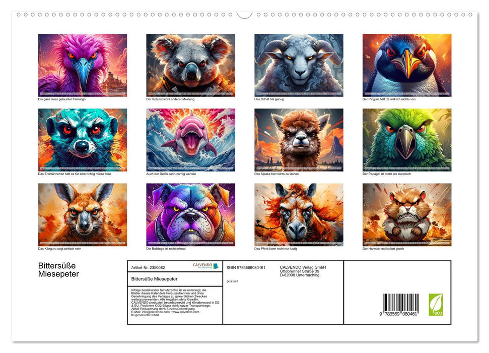Bittersüße Miesepeter (CALVENDO Premium Wandkalender 2027)