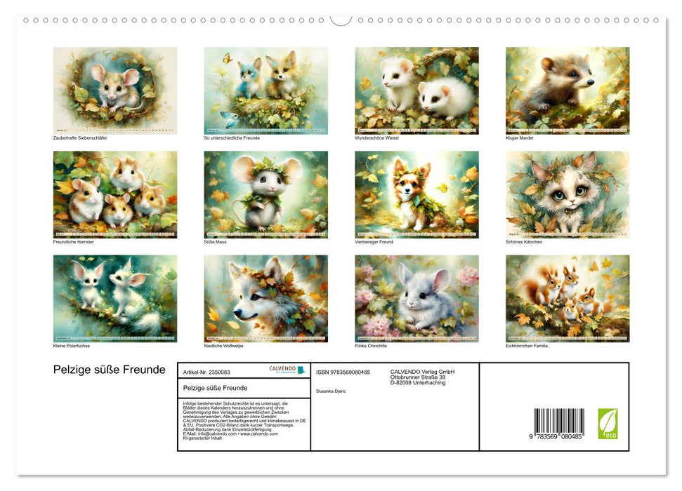 Pelzige süße Freunde (CALVENDO Premium Wandkalender 2027)