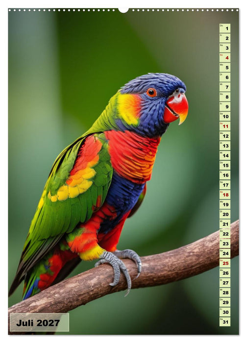 Die buntesten Vögel der Welt (CALVENDO Premium Wandkalender 2027)